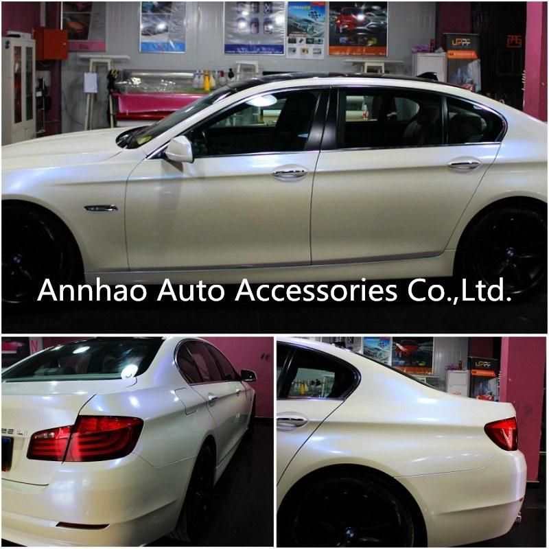 Air Bubble Free Car Decal Glossy White Chameleon Wrap Vinyl for Cars