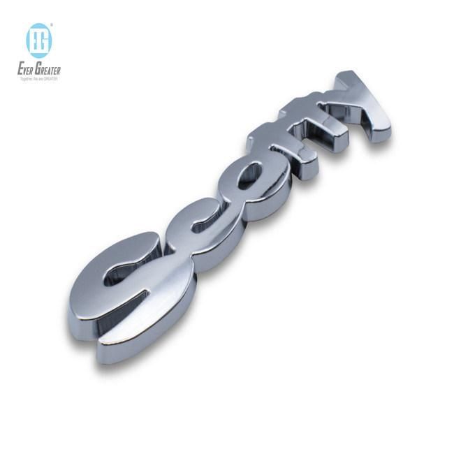 3D Chrome Christian Fish Emblem for Car Sticker