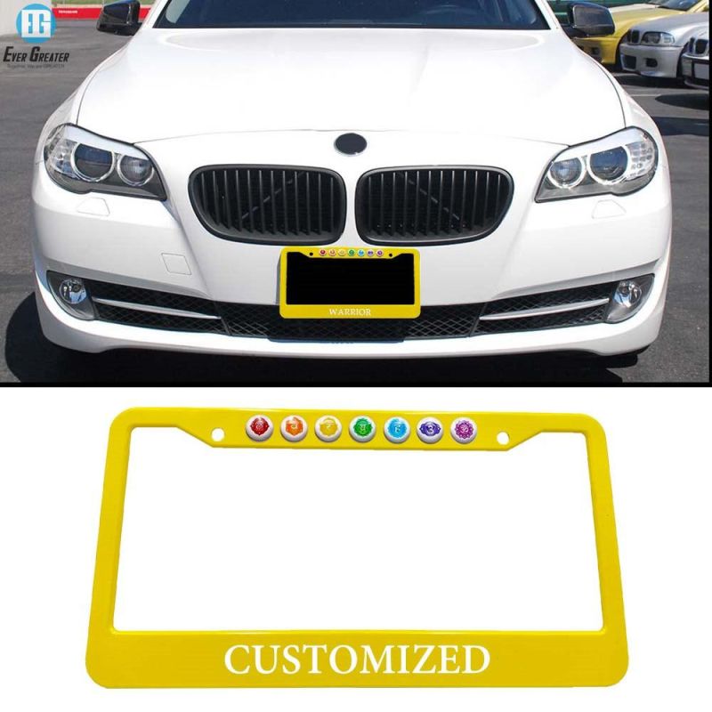 New Customized Car Number Metal License Plate Plastic Frame