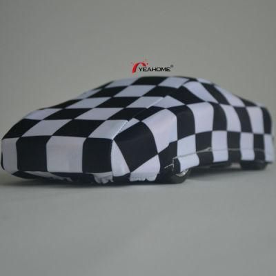 Classic Checks Printed Design Dust-Proof Sedan Indoor Car Cover