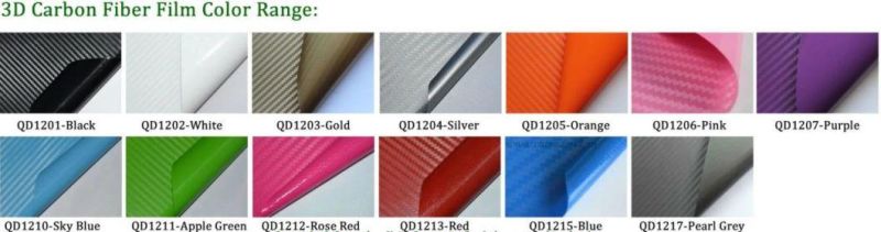 1.52*30m PVC Body Stickers 3D Carbon Fiber Wrap for Cars Decoration Car Stickers