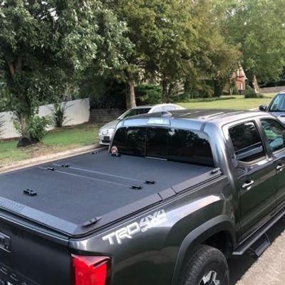 Tri Fold Hard Tonneau Cover for Toyota Hilux Vigo Revo Tacoma Tundra Hard Folding Tonneau Cover Hard Pickup Truck Bed Covers