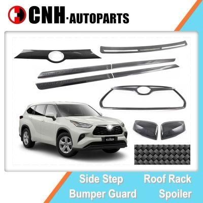 Auto Accessory Chrome and Carbon Fiber Pattern Decoration Parts for Toyota Kluger 2022 Highlander