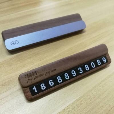 Temporary Hidden Mobile Phone Number Plate Parking Card for Dashboard