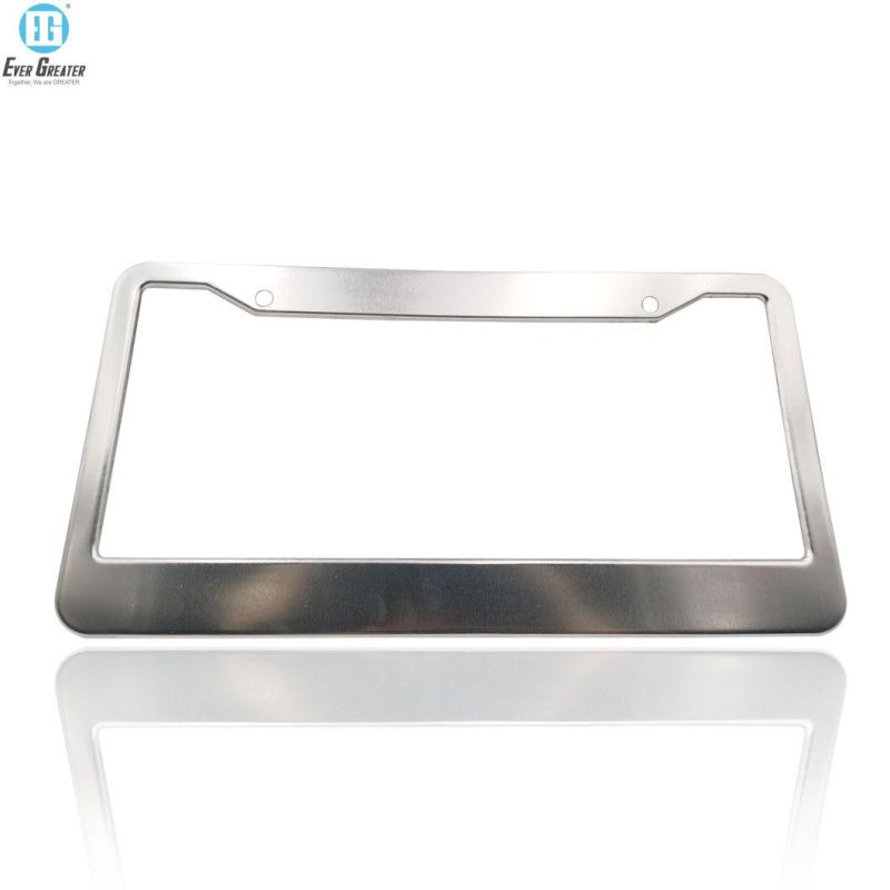 Car Carbon Chrome Plate Number License Plate Frame