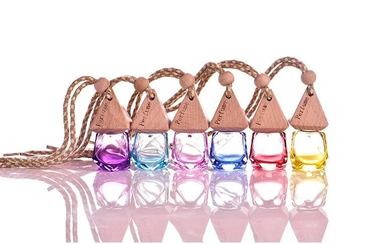 Mini Car Perfume Bottle with Wooden Cap