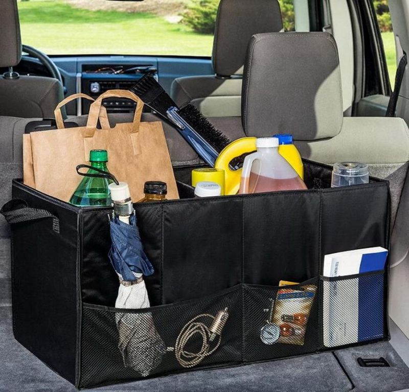 Wholesale Portable Multi Pockets Car Trunk Storage Organiser Bag Folding Car Boot Organizer