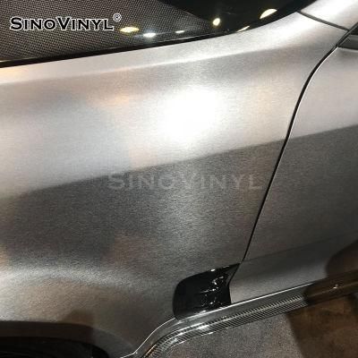 SINOVINYL Air Bubble Free Electro Metallic Brushed High Quality Wrapping Film Vinyl For Car Rolls