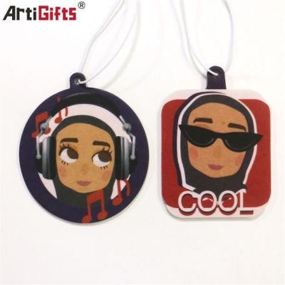 Customised Logo Paper Emoji Hanging Natural Cool Girl Air Freshener