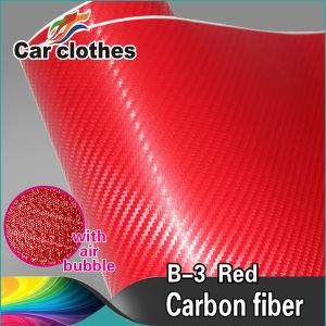 1.52X30m Self Adhesive Vinyl Sticker Roll 3D Carbon Fiber Car Protection Film
