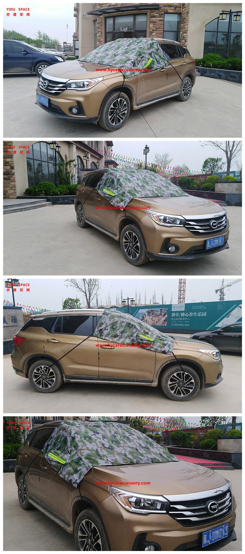 Wholesale Camouflage Sunproof Sedan SUV Front Windshield Half Car Awning