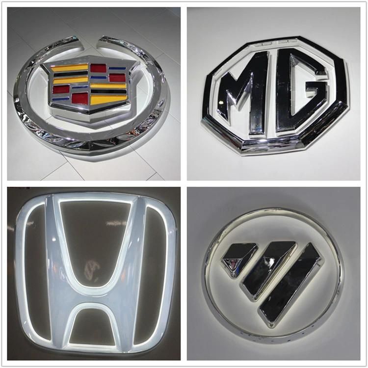 Custom PVC Material /Plastic LED Car Logo Signage