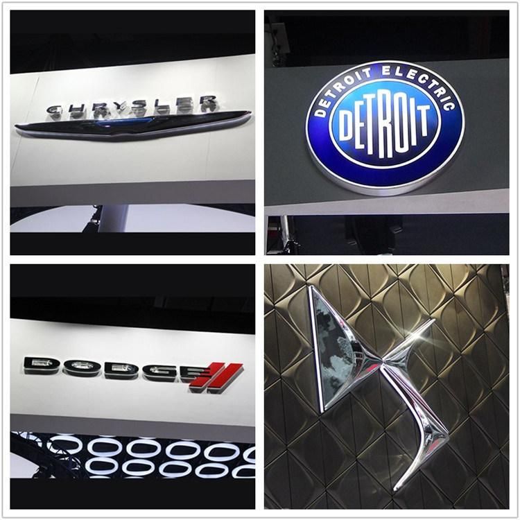 High Class Waterproof LED Acrylic Car Brand Logo Names