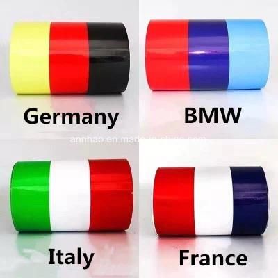 4 Colors for Option Car Stripe Decal Stickers Vinyl Flag Auto Waist Line Hood Decal