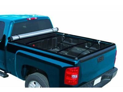 China Factory Made Hot Sale PVC Black Roll up Truck Accessories Tonneau Cover Waterproof Soft Pickup Bed Cover Wholesale Truck Bed Cover