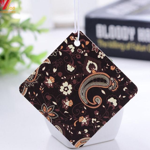 Custom Best Hanging Printing Paper Scent Air Freshener Paper Car Air Freshener with Long-Lasting Fragrance (YB-AF-6)