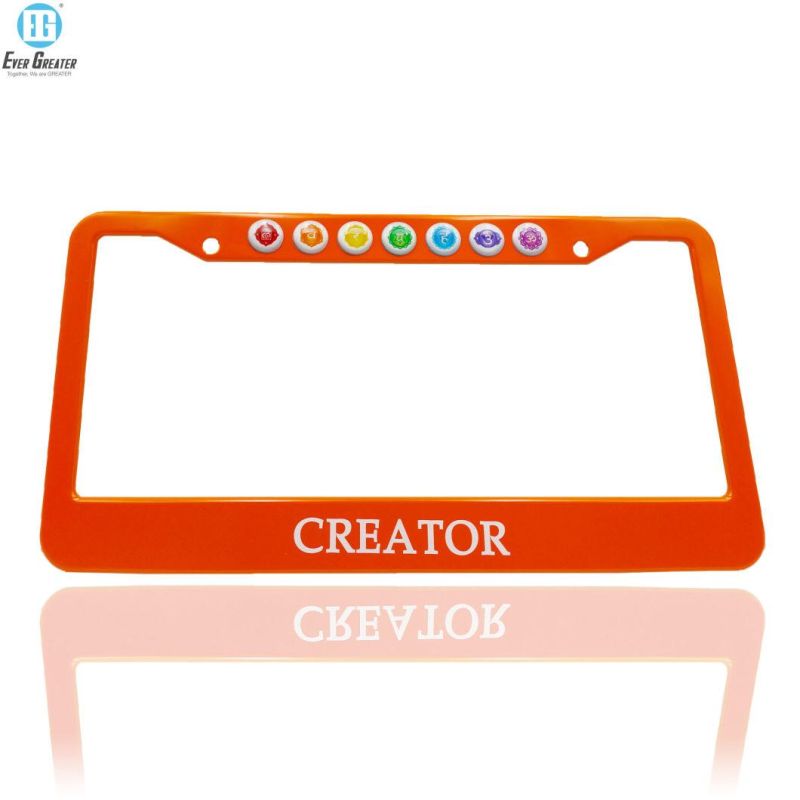 European Stainless Steel Car License Plate Frame