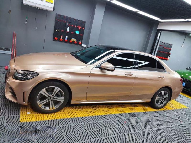 Satin Metal Bright Car Color Changing Champagne Gold Car Film