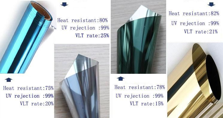 2 Ply Heat Rejection Window Film Reflective Silver Solar Film