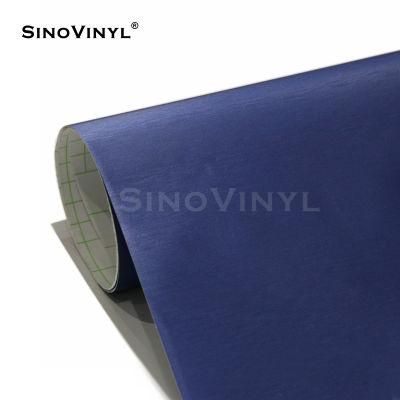 SINOVINYL 5x59FT Multicolor Aluminum Brushed Metallic Wrapping Vinyl Film For Car Body