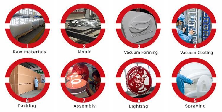 High Quality Exporting Brands Chrome LED Car Logo Names