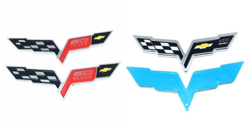 Corvette Letters for Chevrolet Silverado Chevy Camaro Emblem Fender Badge Decal Sticker Logo Car Accessories Car Parts Decoration Metal Emblem