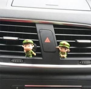 Couple Military Uniform Car Outlet Creative Cartoon Car Perfume Aromatherapy Couple Doll Doll Ornament
