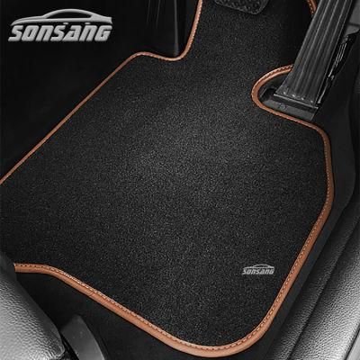 All Weather Carpet Vehicle Floor Mats 4 Piece Black Premium Quality Carpet Vehicle Floor Mats Heel Pad for Additional Protection