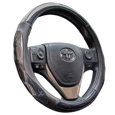 Universal Custom Auto Car Carbon Fiber Steering Wheel Cover