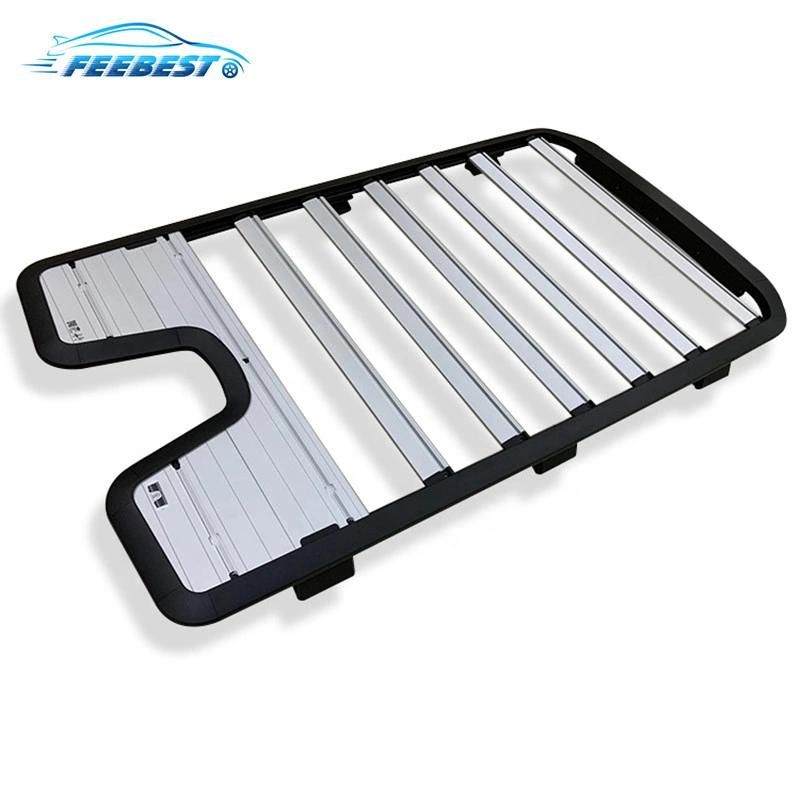 High Quality Aluminum Alloy Top Roof Rack Rail Luggage Boxes Folding Ladder Equipment Box Roof Basket for Land Rover Defender 2020 2021 2022