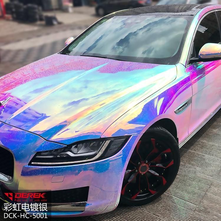 Bubble Free Rainbow Mirror Car Wrap Vinyl PVC Vehicle Sticker