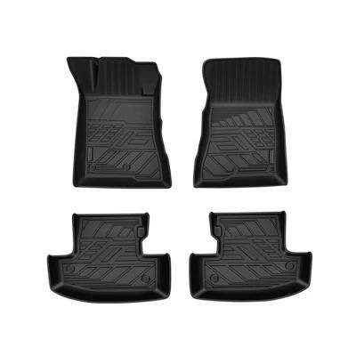 Floor Mats Fit for 2015-2021 Ford Mustang Convertible/ Coupe, 2022 Ford Mustang Mach-E, TPE Custom Car Floor Mats Front &amp; 2ND Row