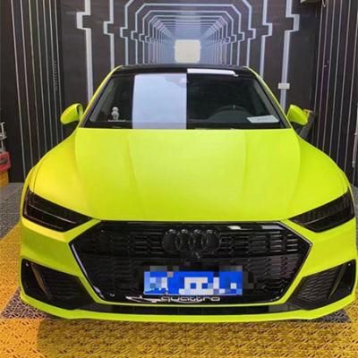 Ondis New Color Matte Ultimate Flat Yellow Lime Fluorescent Yellow Auto Sticker Film Wrap Vinyl Car Body