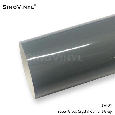 SINOVINYL 1.52X18M Most Favorable Price Super Gloss Crystal color Change Car Wrap Vinyl Film