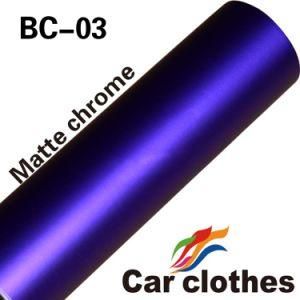 1.52X18m Auto Sticker Vinyl Decal Rolls Matte Chrome Purple Vinyl Film