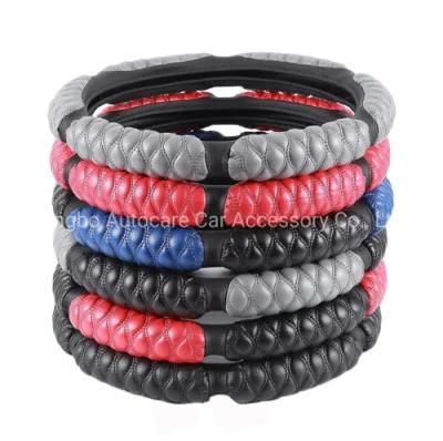 Car Steering Wheel Cover Car Accessories Car Decoration Auto Spare Part Leather Car Steering Wheel Cover
