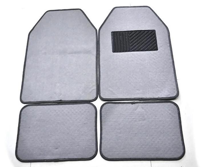 4PCS/Set Car Mats Black Rubber Carpet with PVC for SUV
