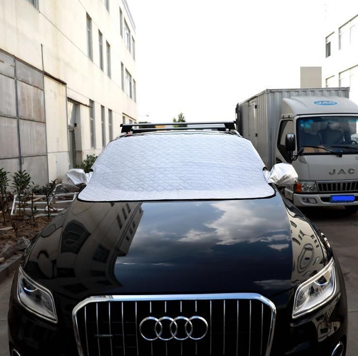 Waterproof Car Cover Breathable Half Top Windscreen Anti UV Snow Dust Sun Shade Protection Snow Protector