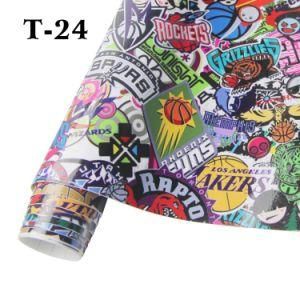 High Quality 1.52X30m Graffiti Sticker Bomb Film Anime Vinyl Wrap for Car