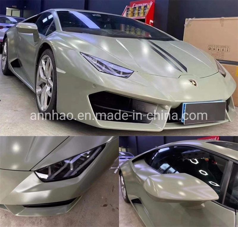 Low Tack Adhesive Glue Water Changes Color Matte Satin Car Wrap Film Vinyl