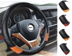 Sewing Line Style PU Protecter for Car Steering Wheel Cover