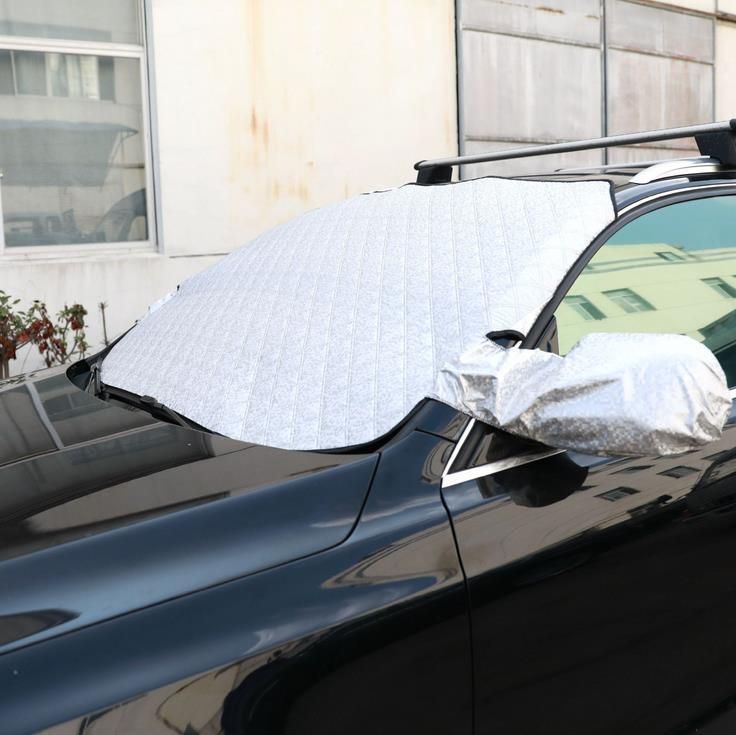 Waterproof Car Cover Breathable Half Top Windscreen Anti UV Snow Dust Sun Shade Protection Snow Protector
