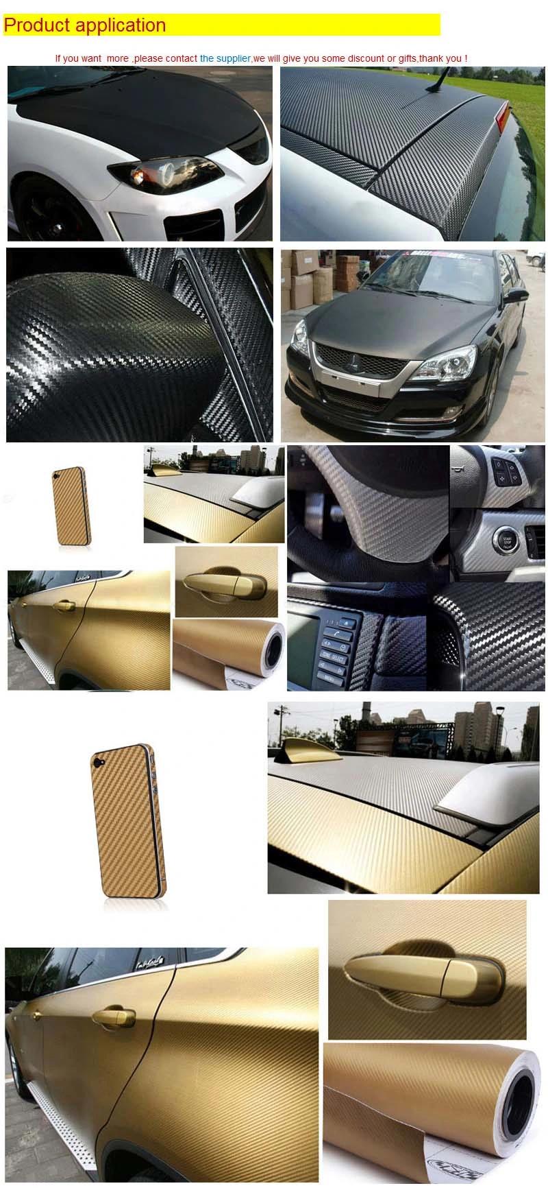 Tsautop 1.52*30m/20m Air Bubble Free New Style 3D Car Sticker Car Vinyl Wrap