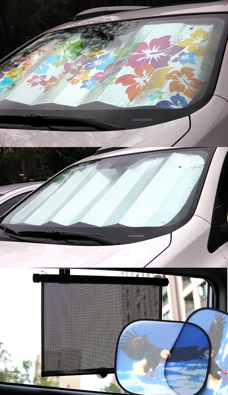 Hot Sell Customize Kids Polyester Fabric Side Rear Window Car Sunshade