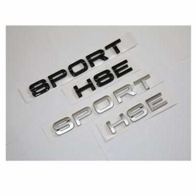 Car Black Letter Sticker SPORT HSE Car Logo Label Emblem
