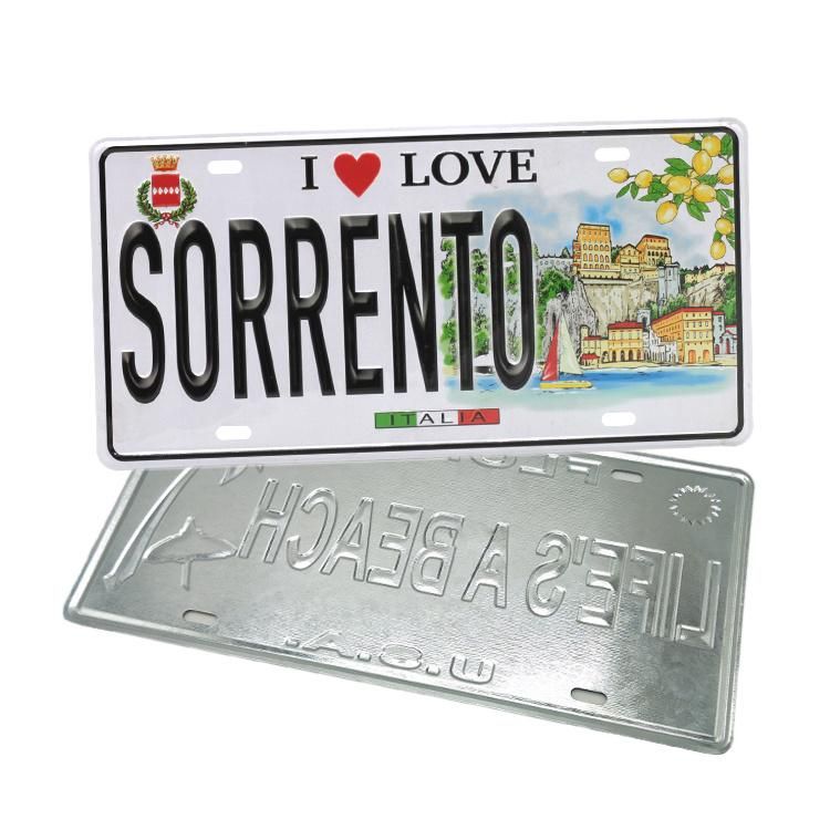 Custom Souvenir Number Plate License Plate, Embossed American Car License Plate