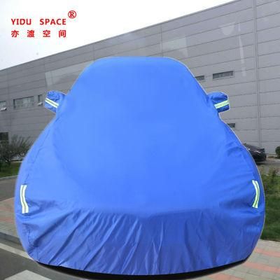 Hot Sale Oxford Blue Sunshade Portable Sunproof Waterproof Car Cover