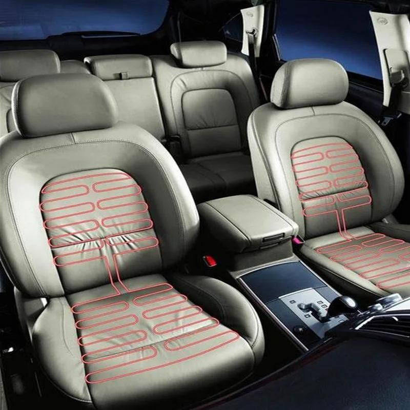 2 Seat Car Seat Heater Kit Carbon Fiber Seat Heated Pad