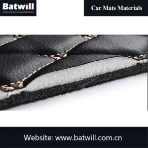 Custom Luxury XPE Leather 3D 5D Carpet Car Floor Mat Material Roll Raw