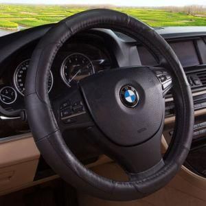 13-15 Inch Antislip Cow Leather Steering Wheel Cover